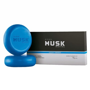 626333 Sabonete Barra Musk Marine 2 Unidades 90g(cada) Avon