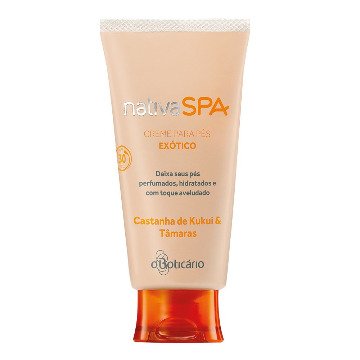 21771 Creme Pés Nativa SPA Castanha de Kukui e Tâmaras Boticário 75g