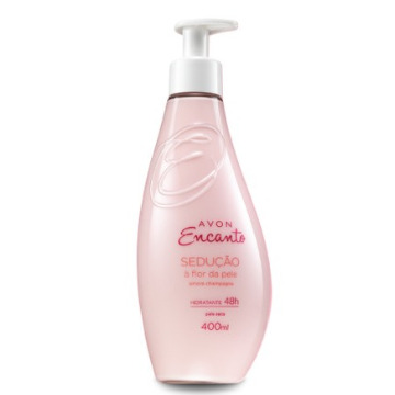 521738 Hidratante Encanto Sedução À Flor da Pele Amora Champanhe Avon 400ml