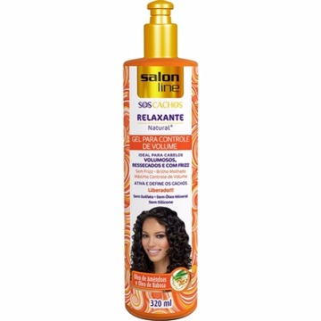 347021 Gel Relaxante Natural S.O.S Cachos Controle de Volume Salon Line 320ml