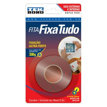 Fita Fixa Tudo Ultra Forte 19mmx2m TekBond