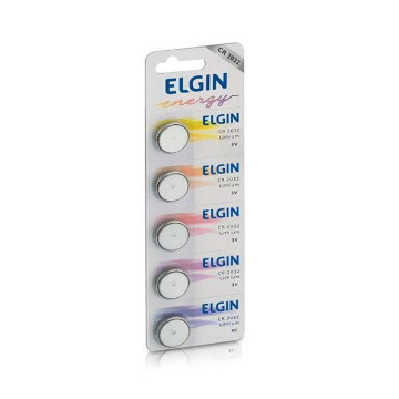 Bateria Litio 2032 (3V) Cartela C/ 5 - Elgin