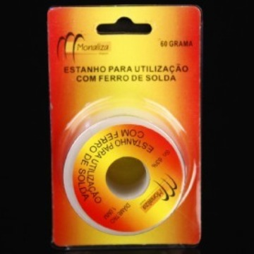 ESTANHO PARA SOLDA DE COMPONENTES ELETRÔNICOS 60 GRAMAS MZ-99119