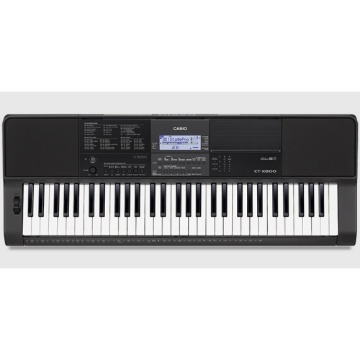 TECLADO MUSICAL CASIO INTERMEDIARIO DIGITAL PRETO MODELO CT-X800C2-BR