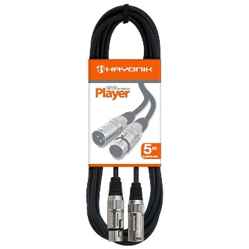 51232 CABO HAYONIK PLAYER XLR(F)/XLR(M)-5M