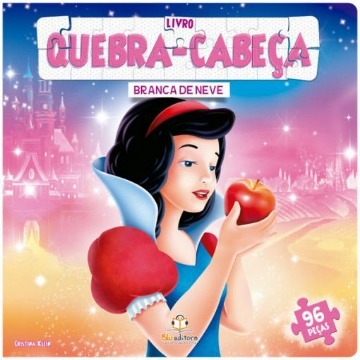 Livro Quebra-cabeça Grande: Branca de Neve