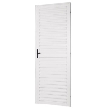 PORTA LAMINADA ALUMÍNIO BRANCO 210X080X046 DIREITA GEROTTO
