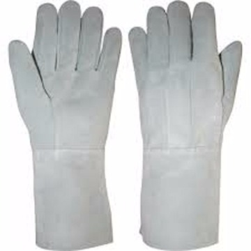 LUVA DE COURO RASPA PUNHO 15CM SOL