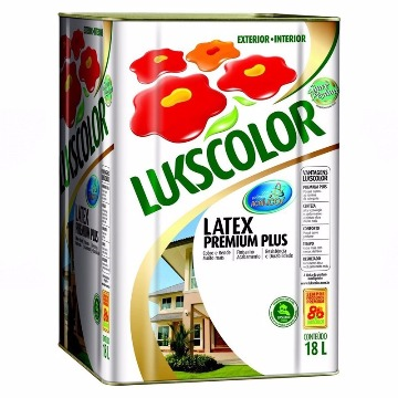 TINTA LÁTEX PREMIUM PLUS AMARELO CROMO 18LTS LUKSCOLOR