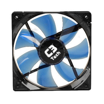 Cooler C3Tech Gabinete 120x120x25mm F7-L100BL Azul
