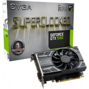 Placa de Vídeo EVGA GTX 1050 2GB DDR5 02GP4-6152-KR
