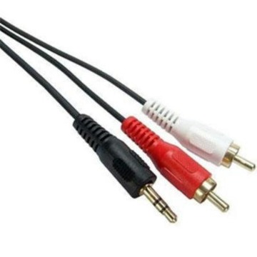 Cabo P2 x 2 RCA Áudio Genérico 1,5m