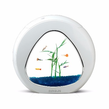 Mini aquário SUNSUN YA-01 3,5 Litros BRANCO Bivolt