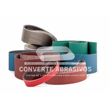 CINTA DE LIXA 610X100 GRÃO 80 ÓXIDO DE ALUMINIO KA169 DEERFOS