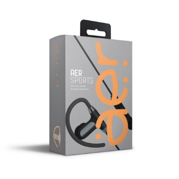 AERMOVE Fone de ouvido bluetooth esportivo - PRATA ESPACIAL