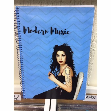 CADERNO MODERN MUSIC - AMY WINEHOUSE