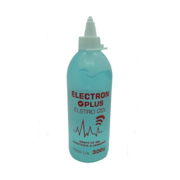 Gel Eletrocondutor para ECG, Electron-Plus 300g, Frasco, cx c/20pç