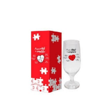 Taça de cerveja 300ml - Você me completa