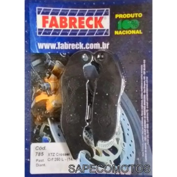 PASTILHA FREIO DIANTEIRA CROSSER 150 FABRECK
