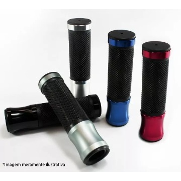 MANOPLA ALUMINIO EMBORR FURACAO VERM/PT GEAR