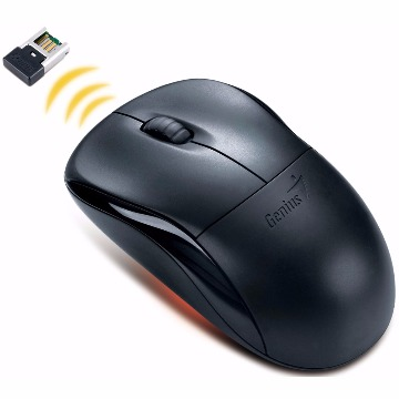 MOUSE WIRELESS GENIUS NS-6000 2.4GHZ PRETO 1000DPI