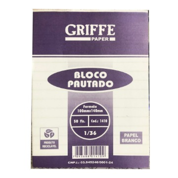BLOCO PAUTADO GRIFFE PAPER 1/36