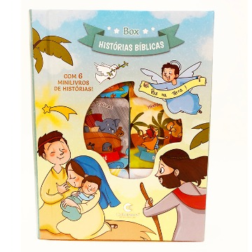 Box de histórias misto histórias bíblicas e mini
