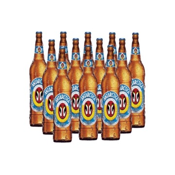 Cerveja Antarctica Pilsen Litrao C/ 12 Unidades