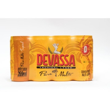 Cerveja Devassa Tropical Lager 269ml 12 Unidades