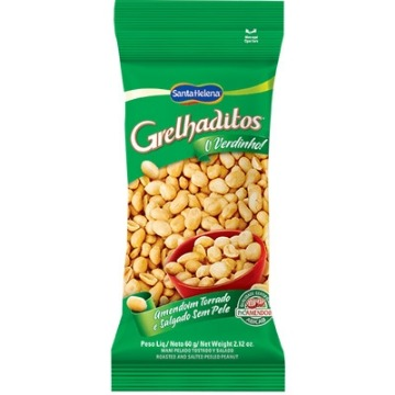 Amendoim sem pele Grelhaditos Cartela 24g