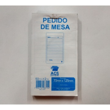 CAD TALONADO PEDIDO MESA (2VIAS) 50X2FL