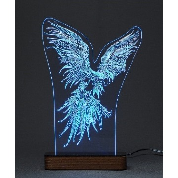 Arara - Luminária Acrílico e Led