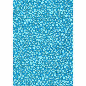 Tecido - E536 - Hawaii Azul - Termodinamico Fast Patch